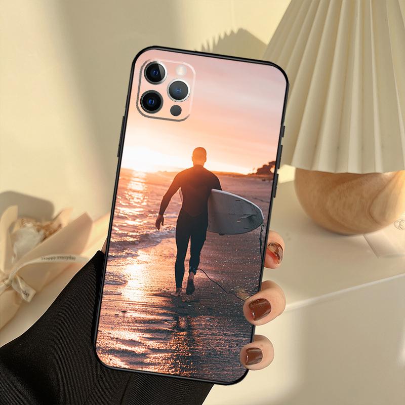 Чехол для iPhone 11 12 13 14 15 16 Pro Max в стиле серфинга, Чехол для iPhone 13 12 Mini XR X XS Max Plus