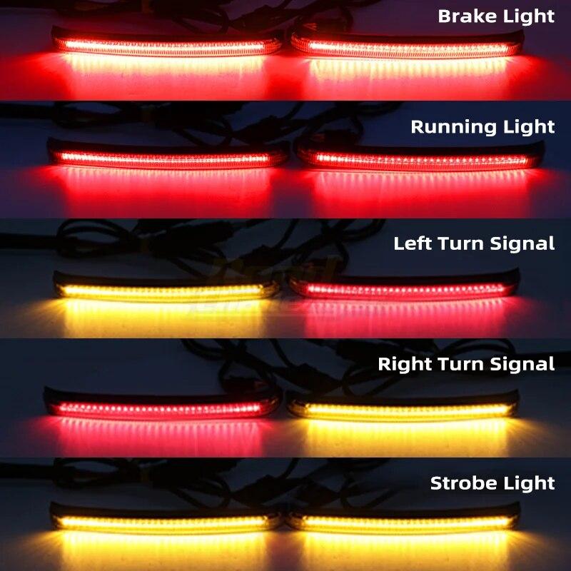 Светодиодный седельный светильник для мотоцикла, тормозной поток, указатель поворота, акцентный светильник для Harley CVO Touring Electra Road Glide Ultra Limited 2014-Up
