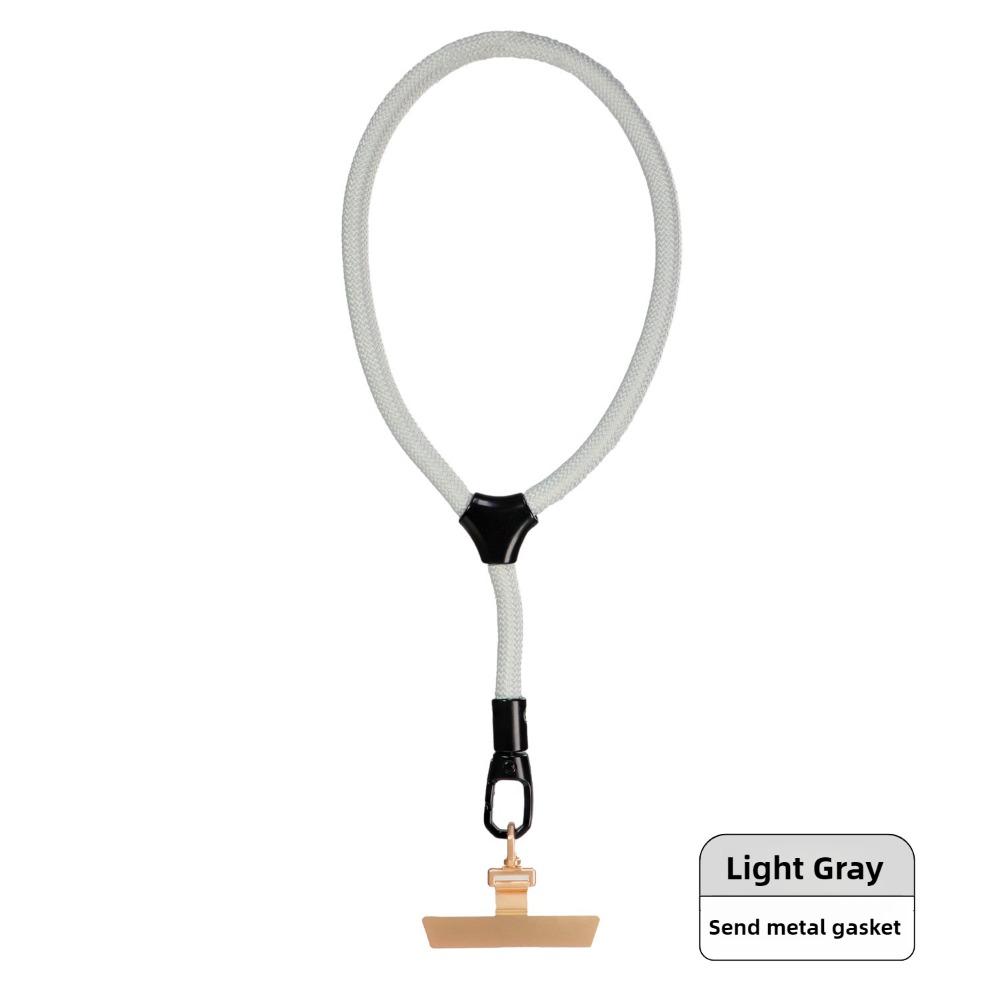 Mobile Phone Lanyard Short Wrist Self-locking Adjustable Strong and Durable Outdoor Travel Anti-loss Strap with Metal Gasket