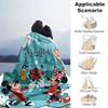 Custom 1pc Mickey Goofy Road Trip Blanket, Soft And Comfortable Blanket, Casual Warm, Camping Travel Blanket, Birthday Gift Q910121