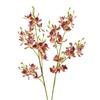 Small Butterfly Orchid Simulation Mini Orchid Real Touch Fake Flower Branch  Outdoor Garden Decor