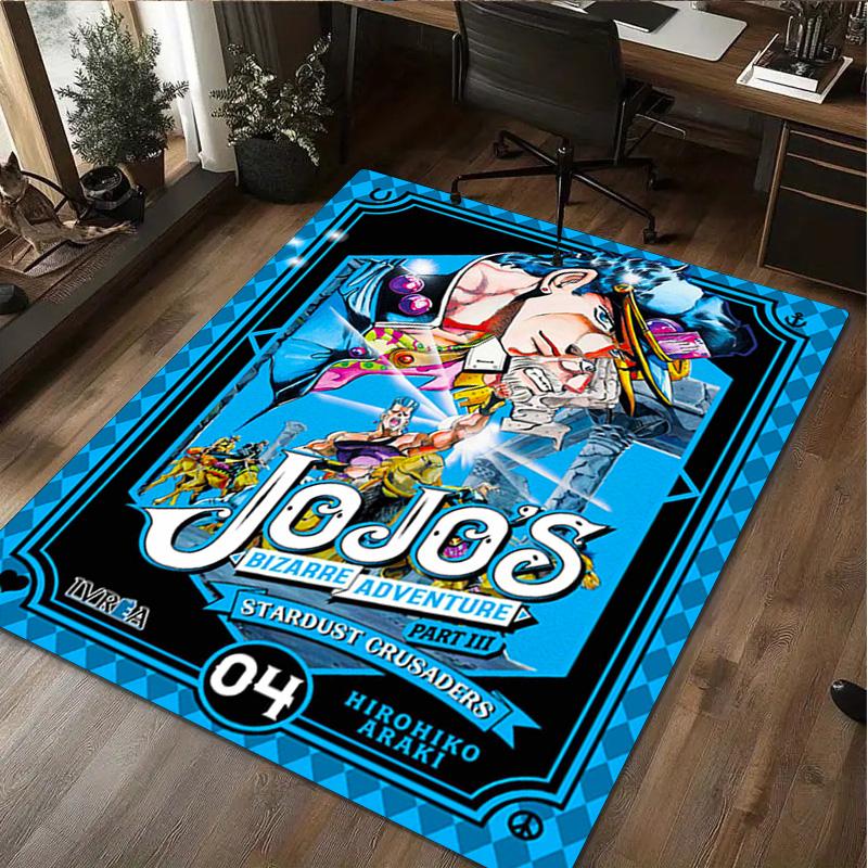 1Pc JOJO Cancer Print Rug - Computer Chair Area Rug home decoration Carpet For Living Room Bedroom Flooring Mat