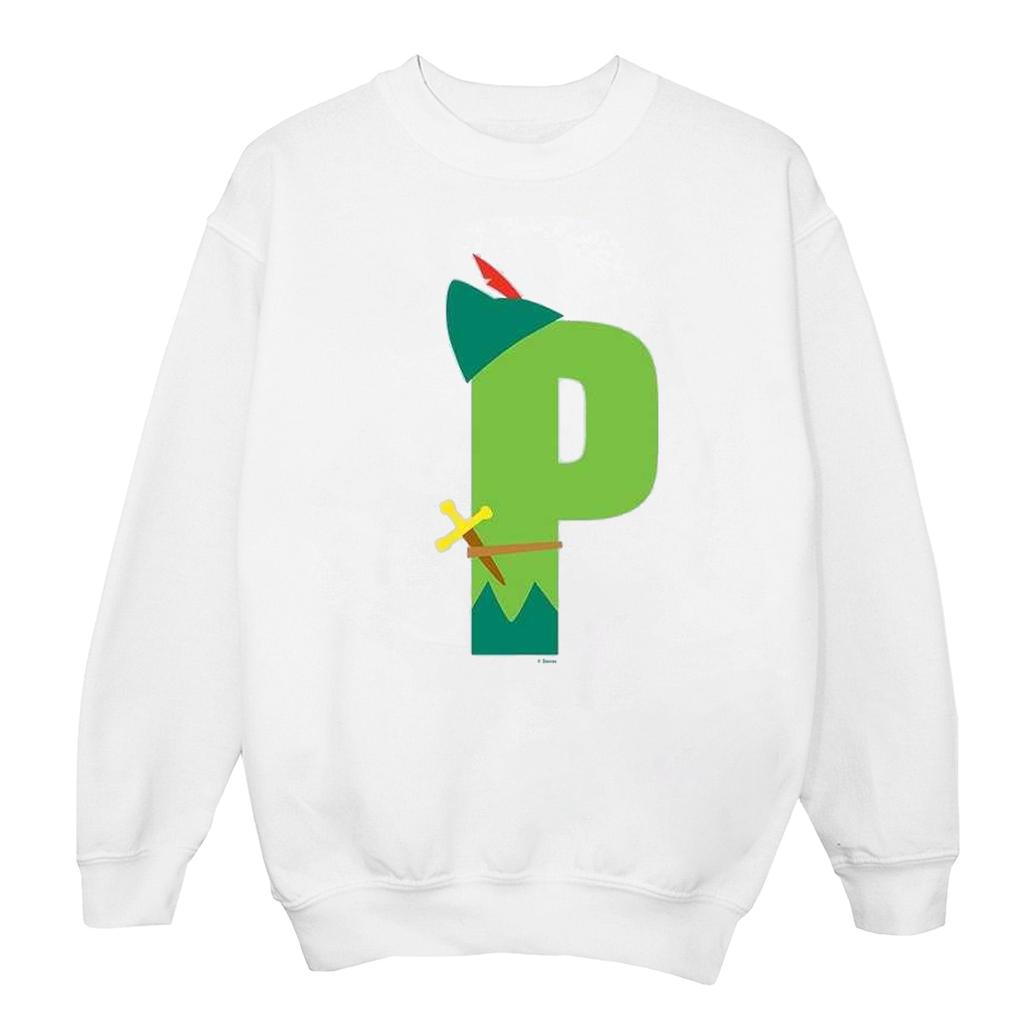 Disney Mens Alphabet P Is For Peter Pan Sweatshirt
