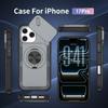 Магнитный чехол-слайдер для телефона IPhone 12 13 14 15 16 17 Pro Max, с поддержкой беспроводной зарядки, гальванизированный защитный чехол