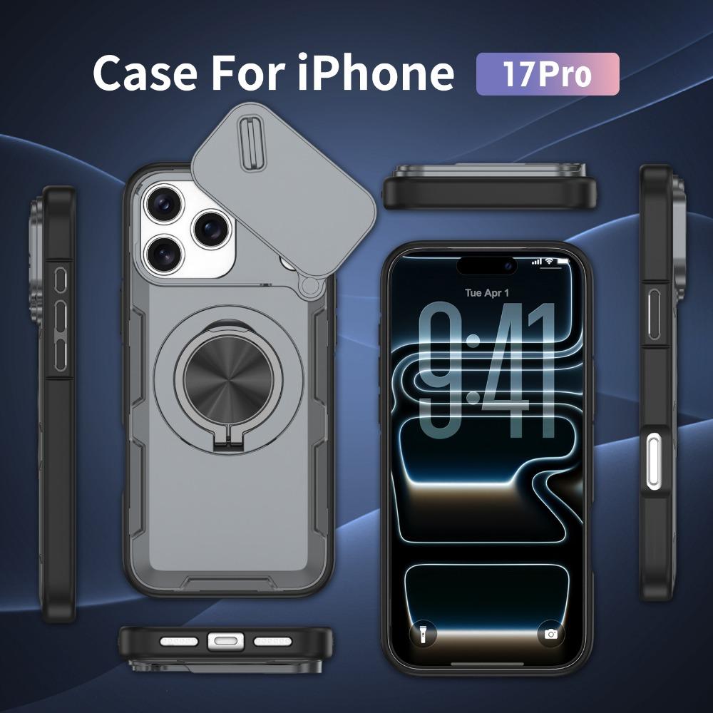Магнитный чехол-слайдер для телефона IPhone 12 13 14 15 16 17 Pro Max, с поддержкой беспроводной зарядки, гальванизированный защитный чехол