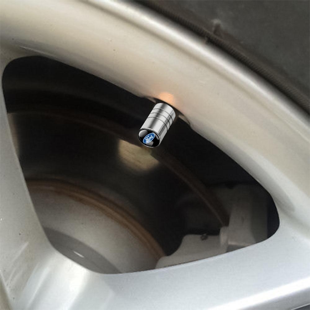 4Pcs Metal Car Wheel Tire Valve Cap Dustproof Cover Accessories For Ford Focus MK2 mk3 Fiesta mk7 Ranger Mondeo mk4 S-MAX Kuga
