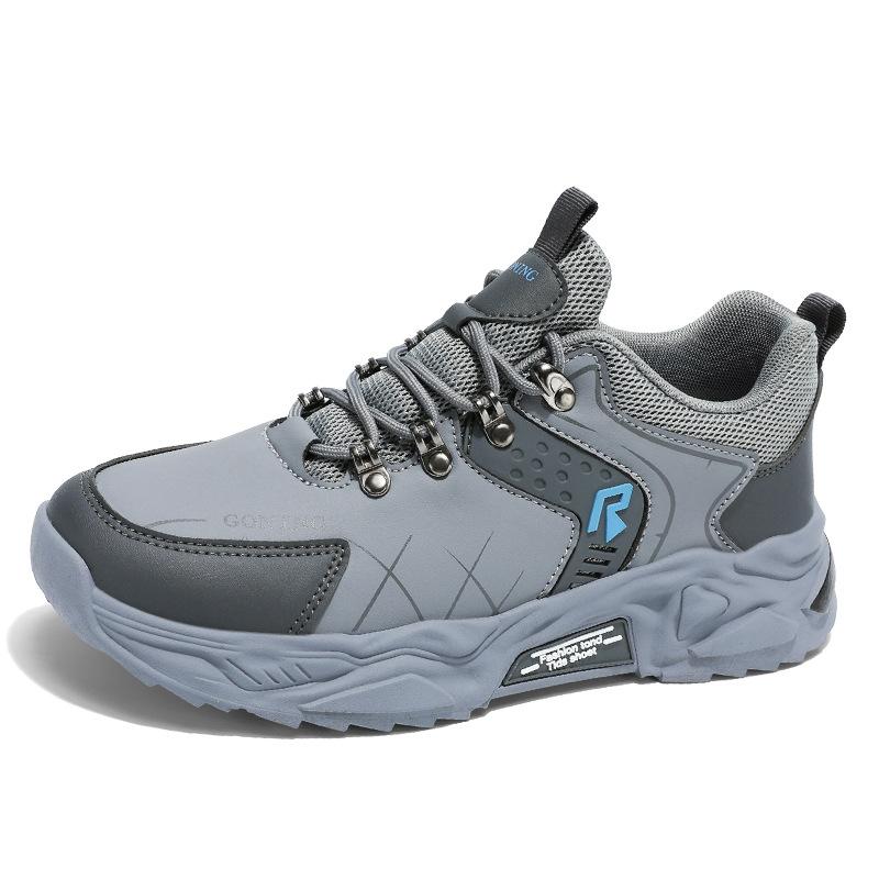 Кроссовки мужские осенне-зимние новые дышащие походные ботинки для активного отдыха нескользящие износостойкие легкие походные ботинки повседневная мужская обувь