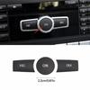 3Pcs Car Volume ON Buttons Cover Stickers Trim Fit For Mercedes Benz A B C ML CLS Class GLA200 ML GLK300 E260 Auto Accessories