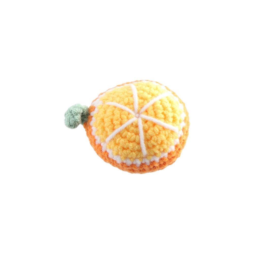 Sunflower Wool Cute Fruit Orange Hand Knitted Strawberry Handmade Crochet Pumpkin Fruit DIY Gift