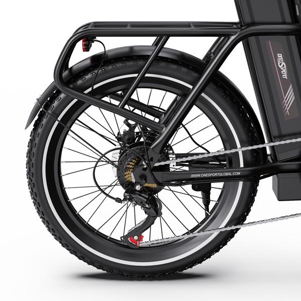 ONESPORT-OT16-2 Folding Electric Bike: 48V 250W Motor, 60-120KM Range, 17Ah Removable Battery, LCD Display, Perfect for City Commute