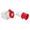 Industrial Plug Socket 380415V 32A 4Pin 3P+E IP44 Waterproof Surface Mounted for Construction Sites