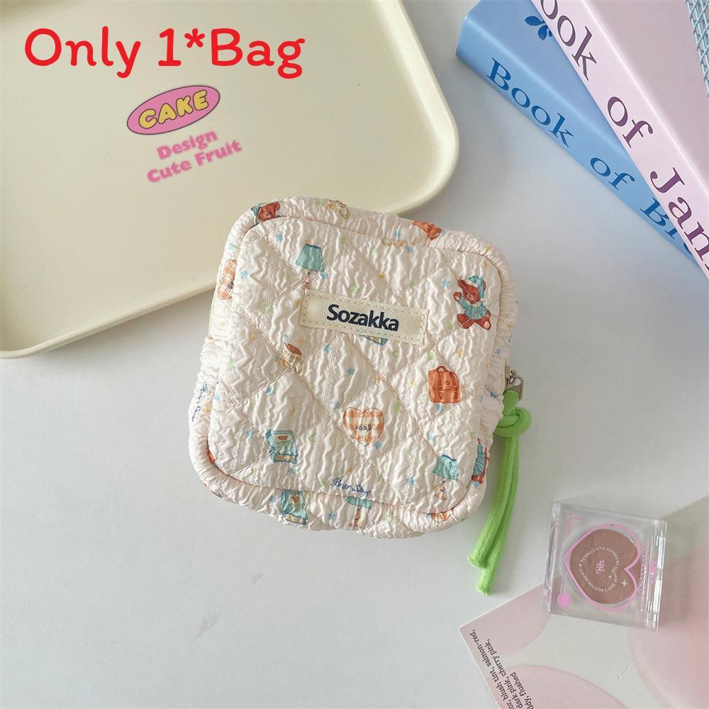 Modern Polyester Sanitary Pad Storage Bag With Multifunctional Design For Girls Daily Travel
