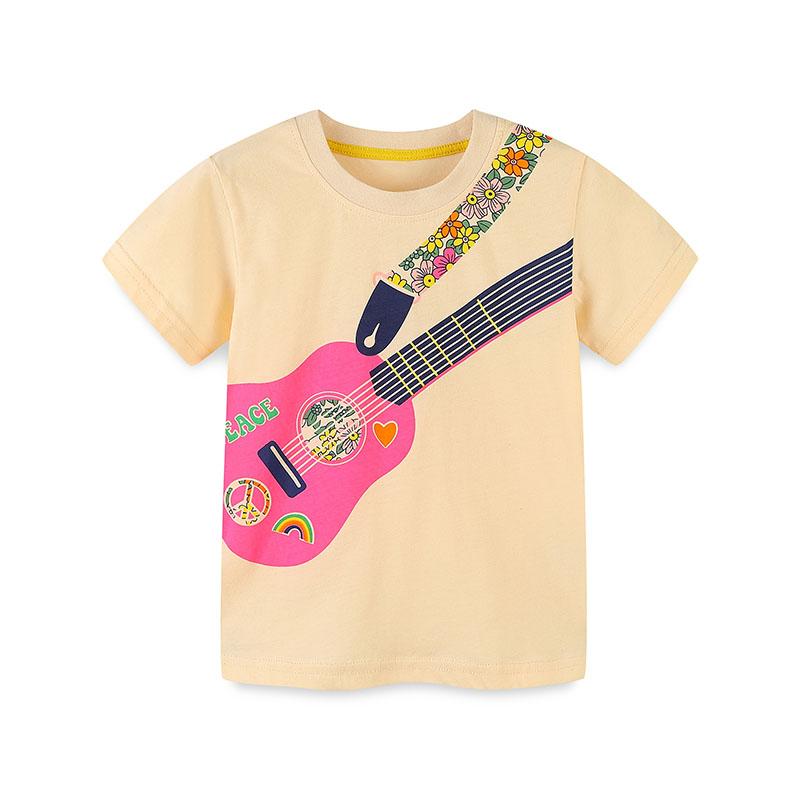 Little maven Children's Clothing Summer Tops New Cute Kids Clothes Toddler Girls Tees Cartoon Animals T Shirts Cotton