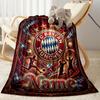 Bayern Munich Celebration Personalized Text Blanket Gift Customizable Blanket Warmthful Decor for Home Decor Office Nap Bedding for All Occasions
