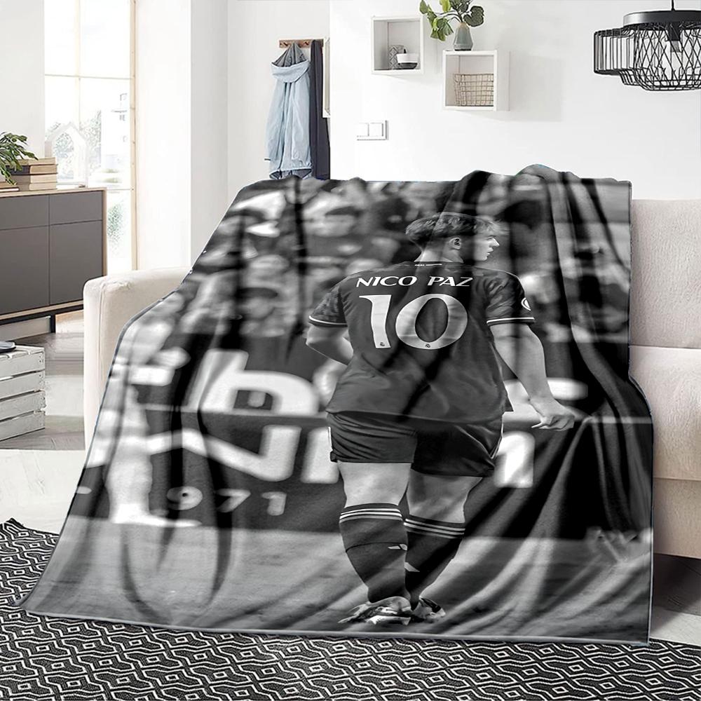 Player Field Blankets Flannel Printed Breathable Warm Throw Blanket for Home Office Bedspreads 0708a54
