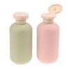 2 шт. 100/200 мл Синий Зеленый Розовый Пустой Пластиковый Флакон с Дозатором для Лосьона Шампуня Флакон с Крышкой Флип Косметические Контейнеры Многоразовые Флаконы