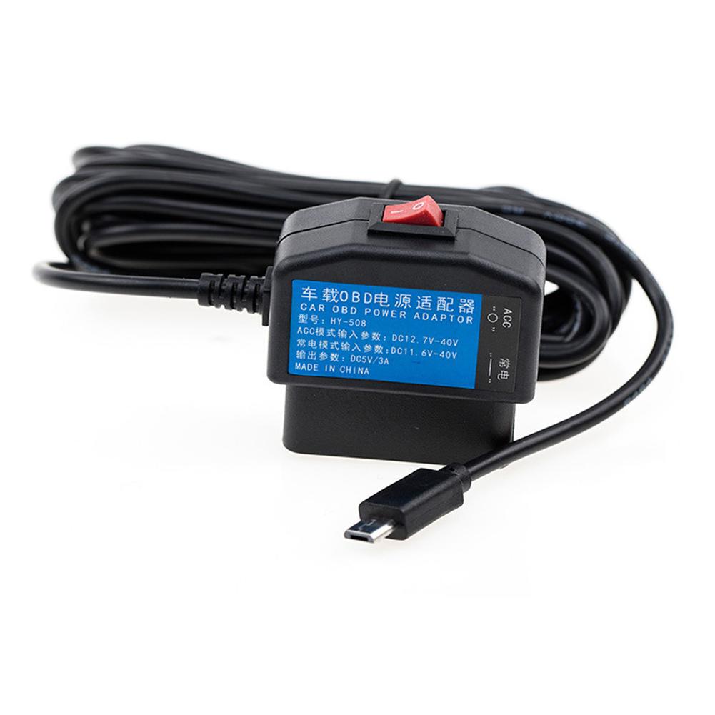 Автомобильный видеорегистратор, комплект для подключения OBD к USB-адаптеру, кабель питания для видеорегистратора, зарядное устройство, круглосуточный мониторинг парковки, покадровая съемка видео
