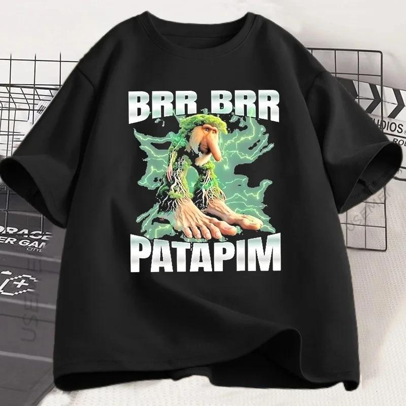BrrBrr Patapin Футболка Итальянский Мозговая Гниль Футболка С Коротким Рукавом Модная Футболка Harajuku Футболка Streetwear Унисекс Топы Футболки