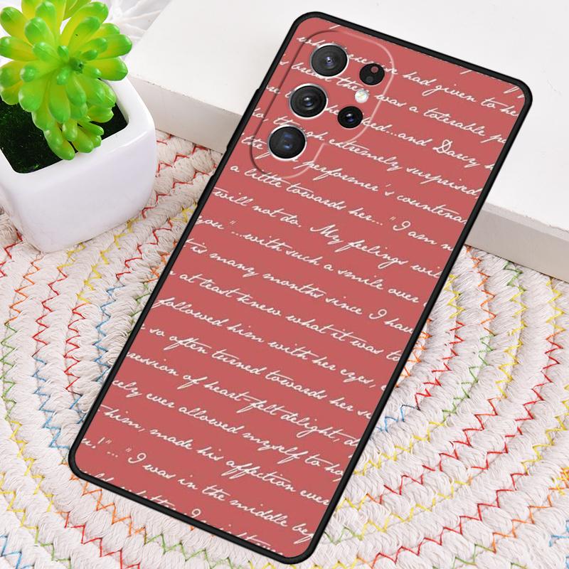 Чехол для телефона Pride And Prejudice Джейн Остин Для Samsung Galaxy note 10 pro S26 S25 S24 S23 S22 Ultra Plus S21 FE S20