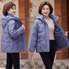 Женская осенне-зимняя куртка однотонная с капюшоном свободная короткая утолщенная ветрозащитная куртка для мам