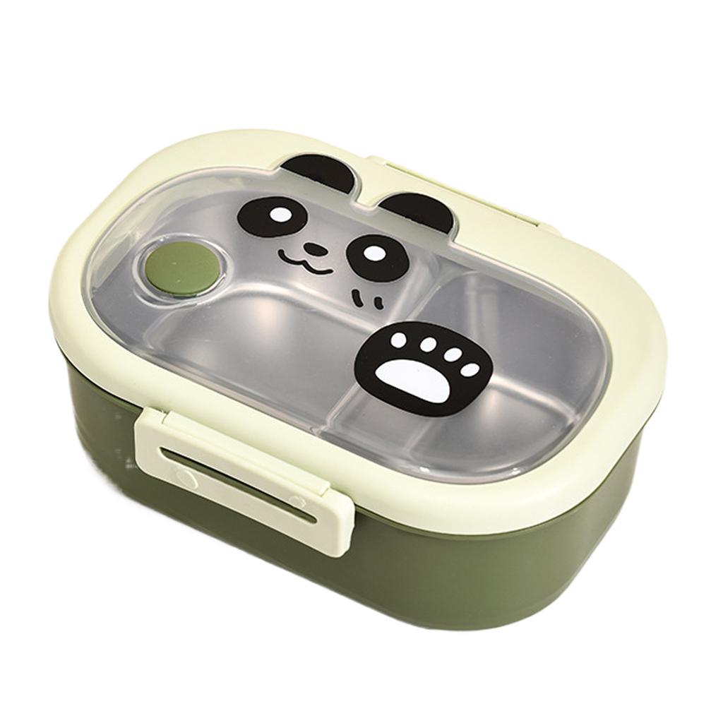 Коробка для бенто с разделителями, удобная для переноски, контейнер для хранения ланча, симпатичный и практичный контейнер для еды для школы и использования на открытом воздухе