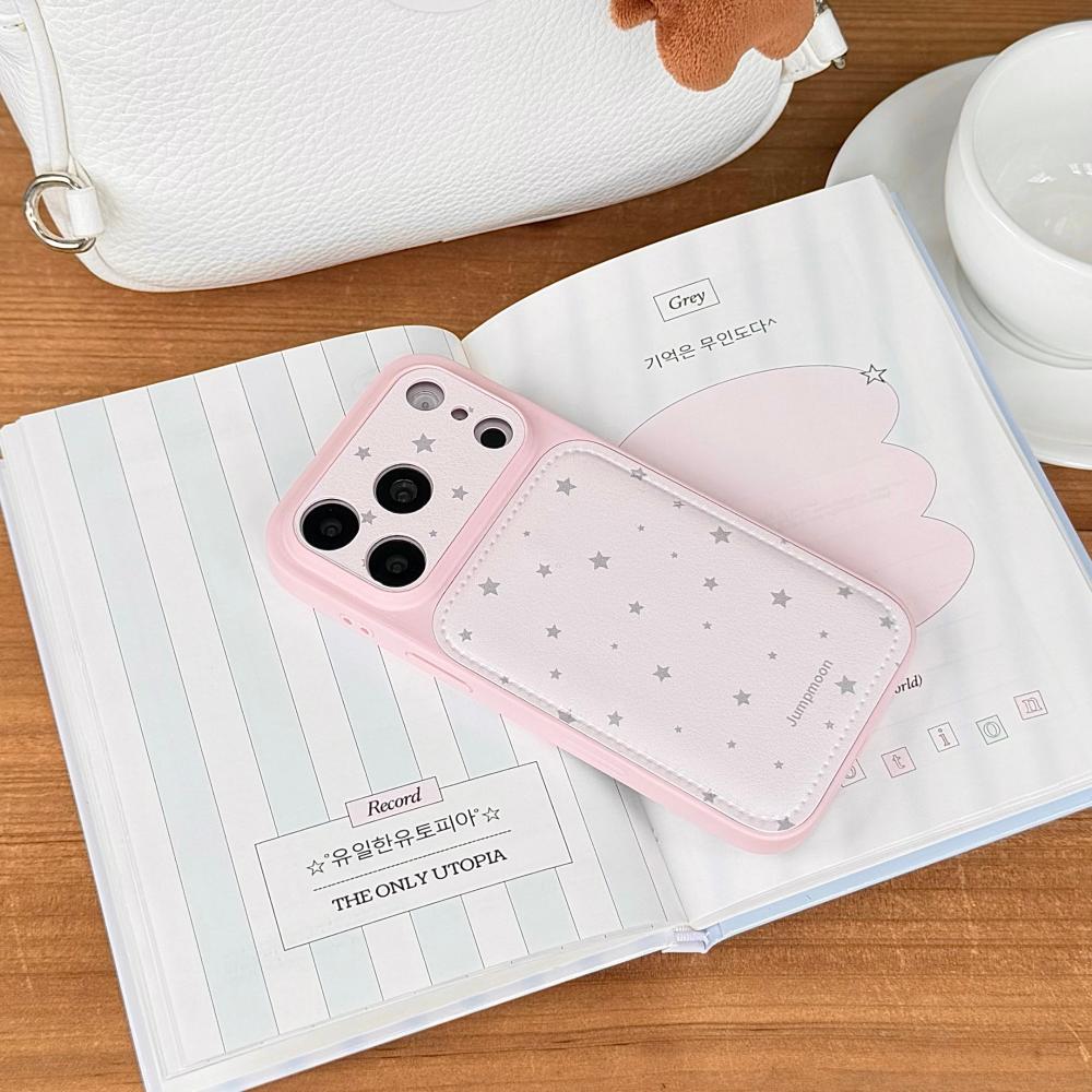 Xiaoxiangfeng star with lanyard, suitable for iPhone17ProMax mobile phone case, simple and light luxury, Korean style Apple 16Pro new 15PRO women's
