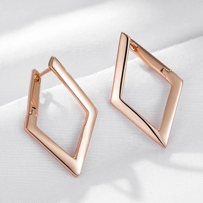 Минималистичный дизайн, глянцевые золотые геометрические большие серьги-клипсы для женщин, вечерние индивидуальные ювелирные изделия, модные серьги