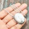 Rainbow Moonstone Gemstone Handmade 925 Sterling Silver Jewelry Necklace
