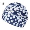 Printed Sports Accessories Elastic Nylon Turban Long Hair Protect Pool Bathing Hats Swimming Cap