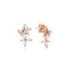 Floral Party Silver Pink Earrings Tessvp11876S