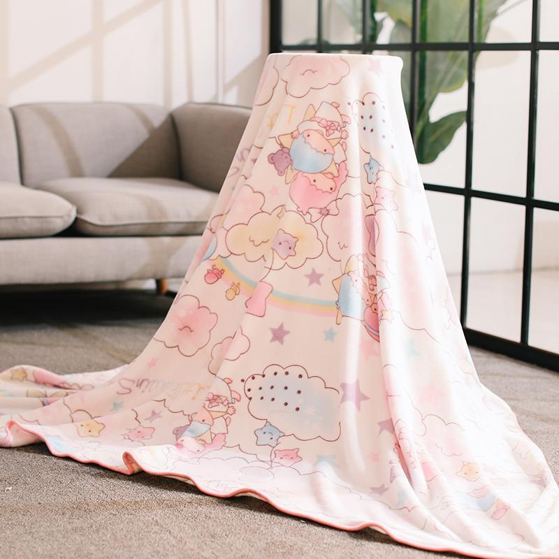 7 Styles Kawaii Anime Flannel Blanket Japan Bedroom Sofa Comfortable Warm Flannel Blanket Bedspread on the Bed Cover Blanket