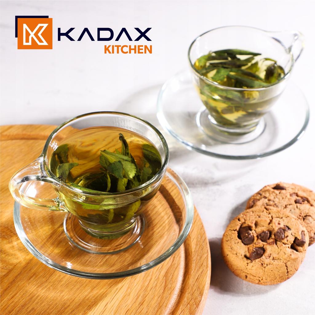 KADAX Cups With Saucers For Coffee Tea 200ml