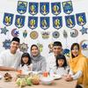 Islamic Muslim Eid Mubarak Banner Moon and Stars Ramadan Hanging Ornament  2026