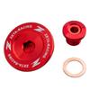 ZETA RACING Suzuki Kawasaki Engine Plug Aluminum Red Dirt Freak DIRTFREAK F6542 Model [SUZUKI] [KAWASAKI] (Old Number ZE89-1350)