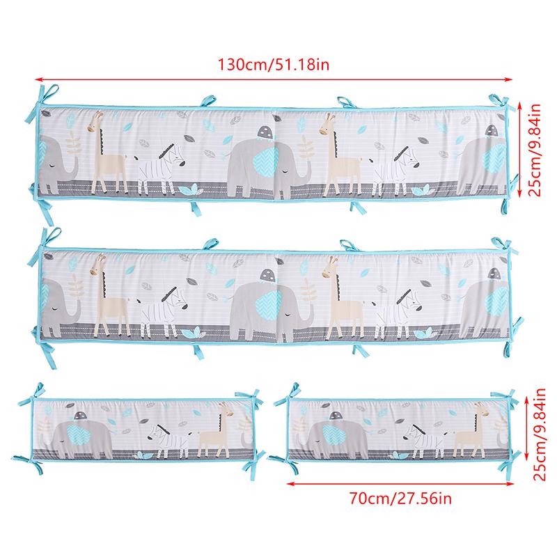 4 шт. дышащая сетчатая подкладка, противоударные дышащие мягкие накладки, мягкие чехлы, мягкая защита от столкновений для детской кроватки