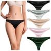 HINICE Seamless Solid Underwear Size Women's T-Back Panties, Shiny, Sexy, Seamless, Low-Rise, Non-See-Through, Color, Women's (5-Pack, L)