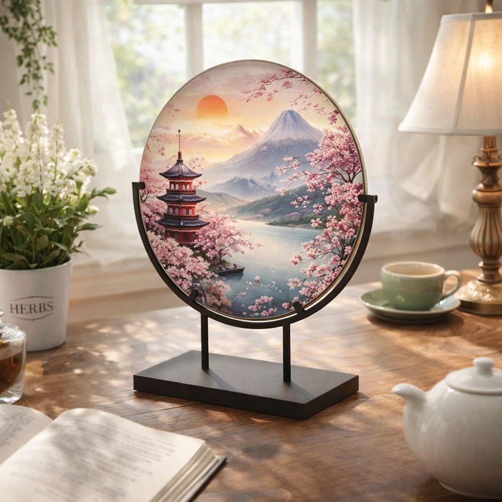 Iron Metal Easel Stands with Base Platter Photo Stands Storage Shelf  Picture Platter Photo