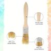 10Pcs Wooden Handle Pig Mane Brushes Thickened Wall Paint Brush  Furniture Painting