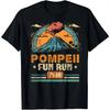 Pompeii Fun Run - География Вулканолог Футболка Вулканология Уличная одежда Винтажная футболка Футболки