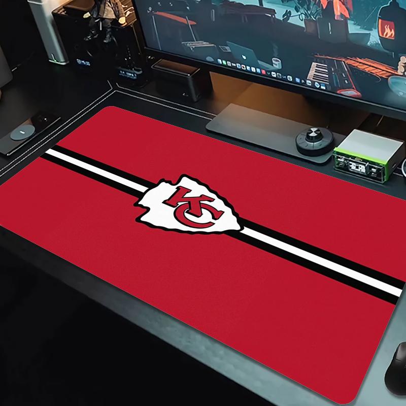 Kansas City Chiefs Mouse Pad Large Gaming Table Cushion Nonslip Laptop Tablet Big Mousepad Xxl Mat Mini Pc Playmat With Lock Edge