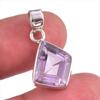 Подвеска из натурального розового аметиста из стерлингового серебра 925 пробы 1 дюйм l7z09
