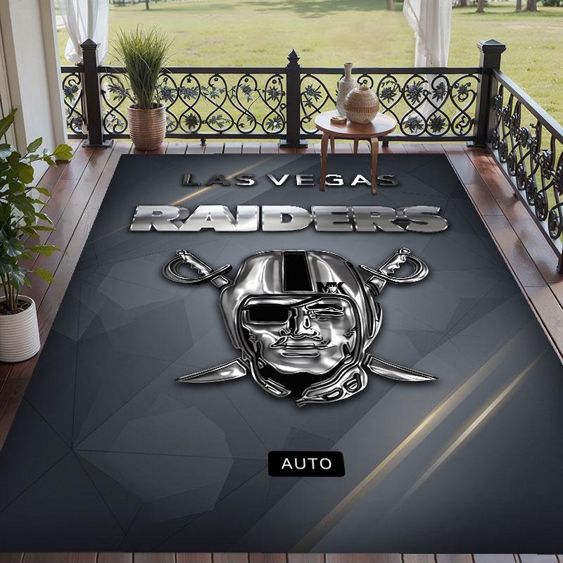 Мягкий напольный ковер с узором Las Vegas Raiders, ковер для гостиной, декоративный коврик для декора комнаты в доме