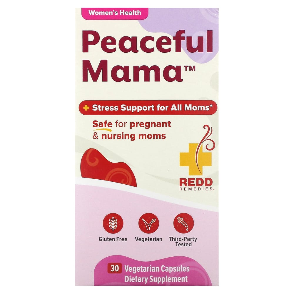 Red Remedies Peaceful Mama Vegetarian Capsules, 30 Count