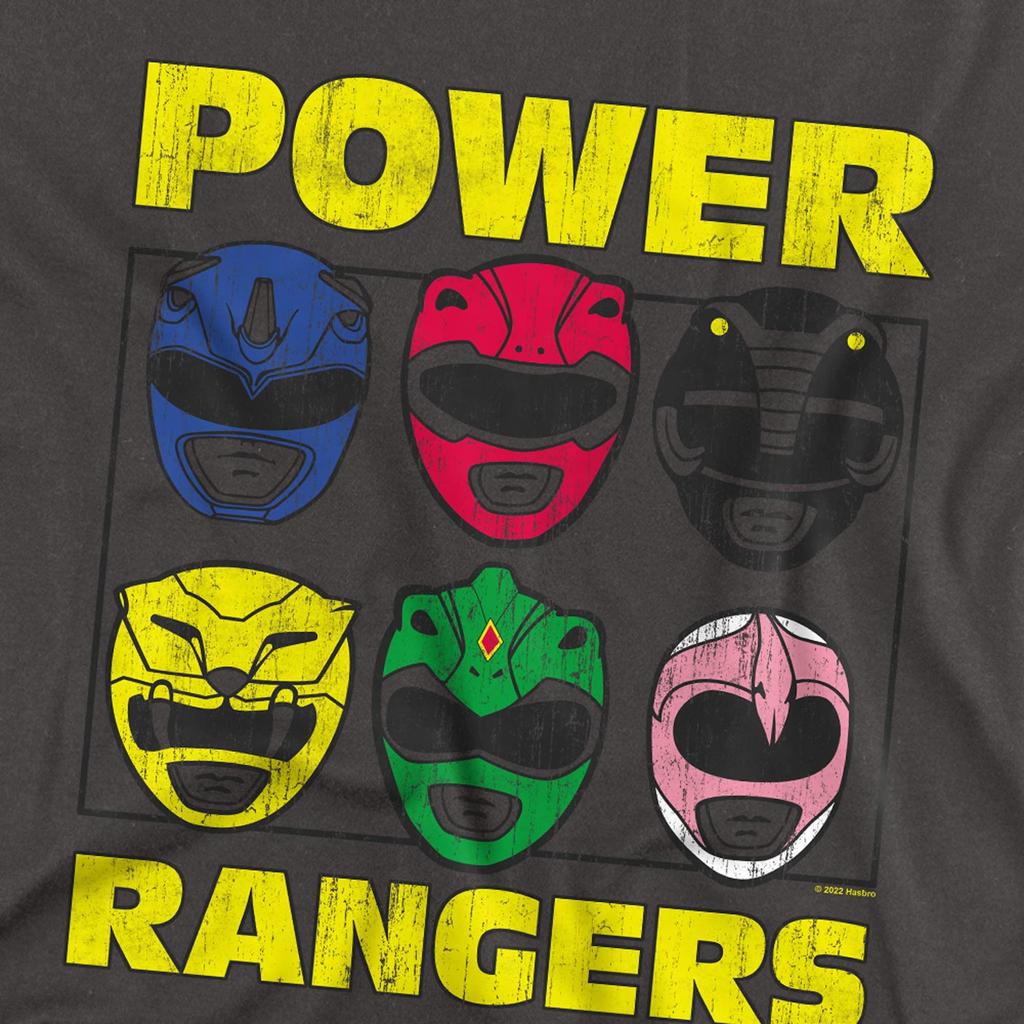 Power Rangers Mens Heads T-Shirt