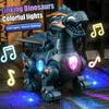 Electric Powered Mechanical Dinosaur Cool Light Children Entertainment Toy  Boys Gifts