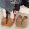 Leather Children's Thick-soled Bag Head and Half Slippers, Wear Spring and Summer New One-pedal Lazy Single Shoes