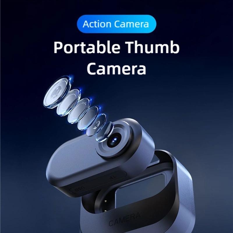Magnetic Charging Mini Camera 1080p High-Definition Wearable Action Camera For pet Cycling Vlogging With Adjustable Collar