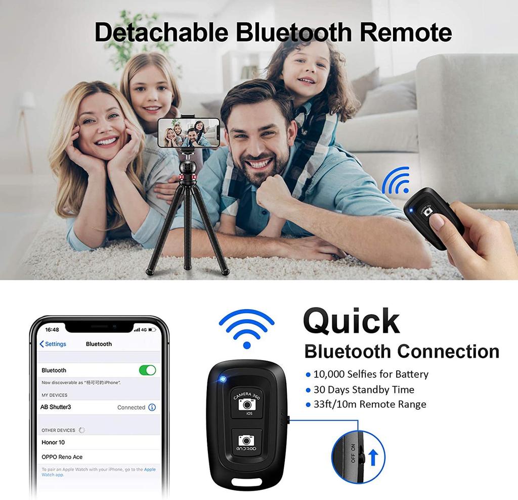 Штатив для телефона Гибкий губчатый штатив-осьминог Мини-штатив для iPhone Samsung Xiaomi Huawei Мини-штатив для камеры Держатель-клипса для телефона
