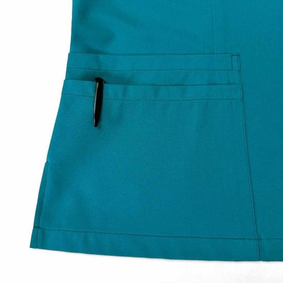 2Pcs Nurse Uniform Scrubs Set for Nurse Doctor Hospital Staff Jogger Suit with Multi Pocket Top Pants Stretchy Comfortable Workwear for Medical