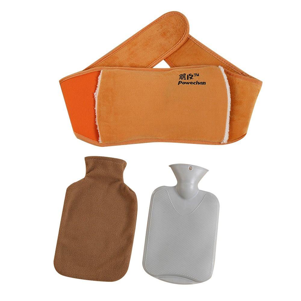 Портативный ПВХ пояс для грелки с горячей водой, носимый, мультяшный, мягкий грелка для рук, плюшевый пояс для прикрытия талии